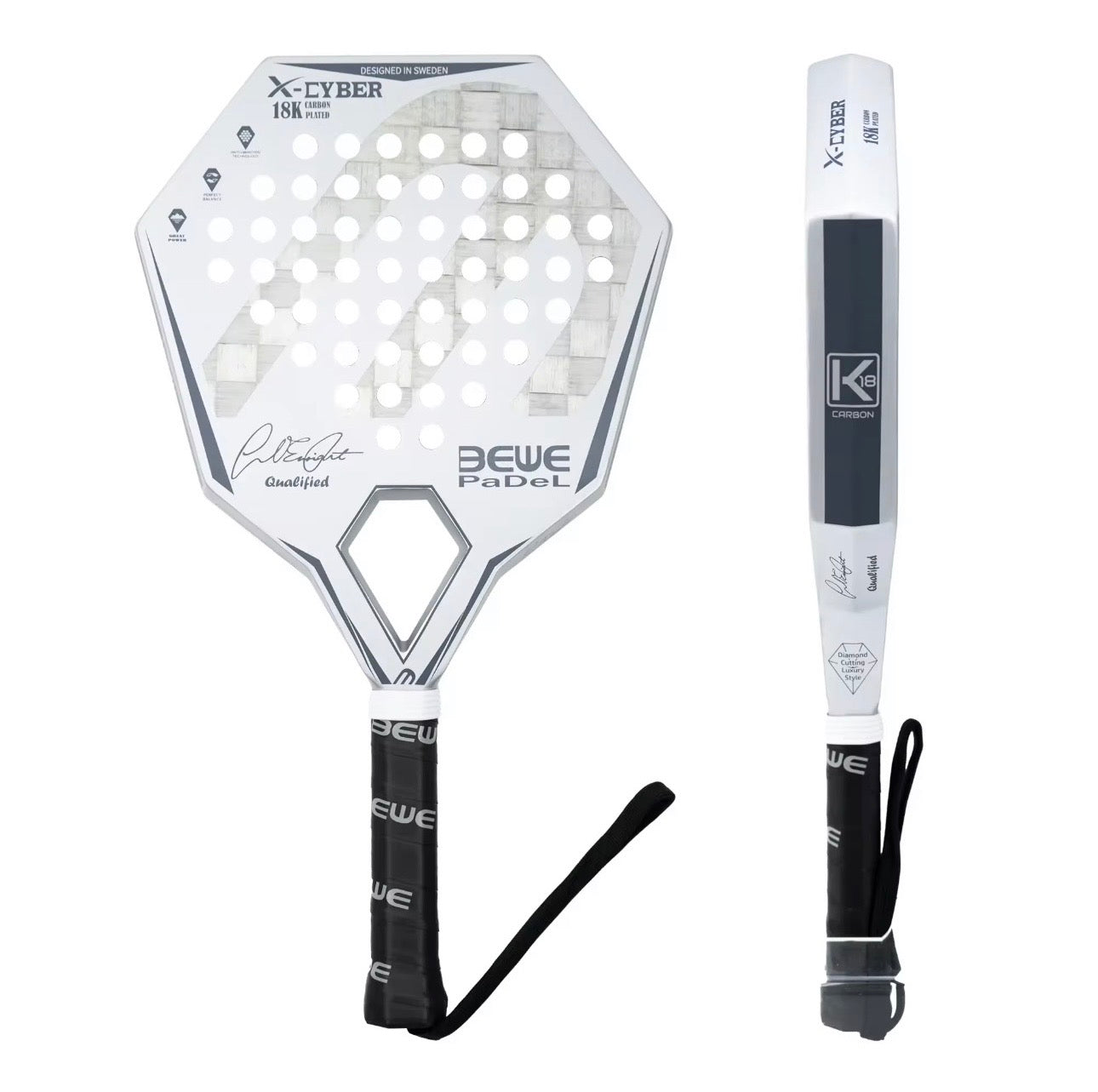 X-CYBER 18K Carbon Padelracket