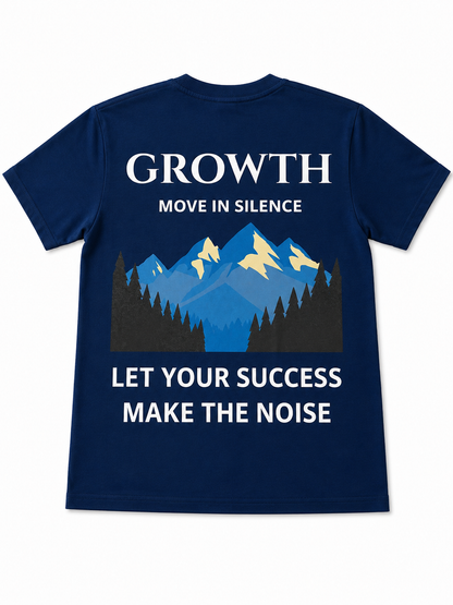 GROWTH Oversized T-skjorte – Move in Silence