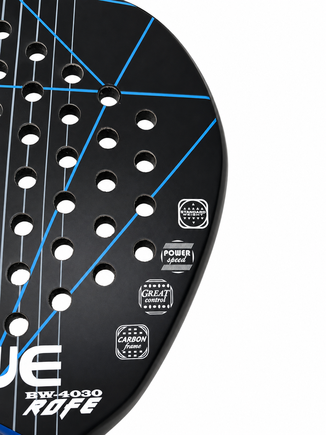 BTR-4030 ROFE Padelracket – Diamantformet Karbonracket med Soft EVA-kjerne