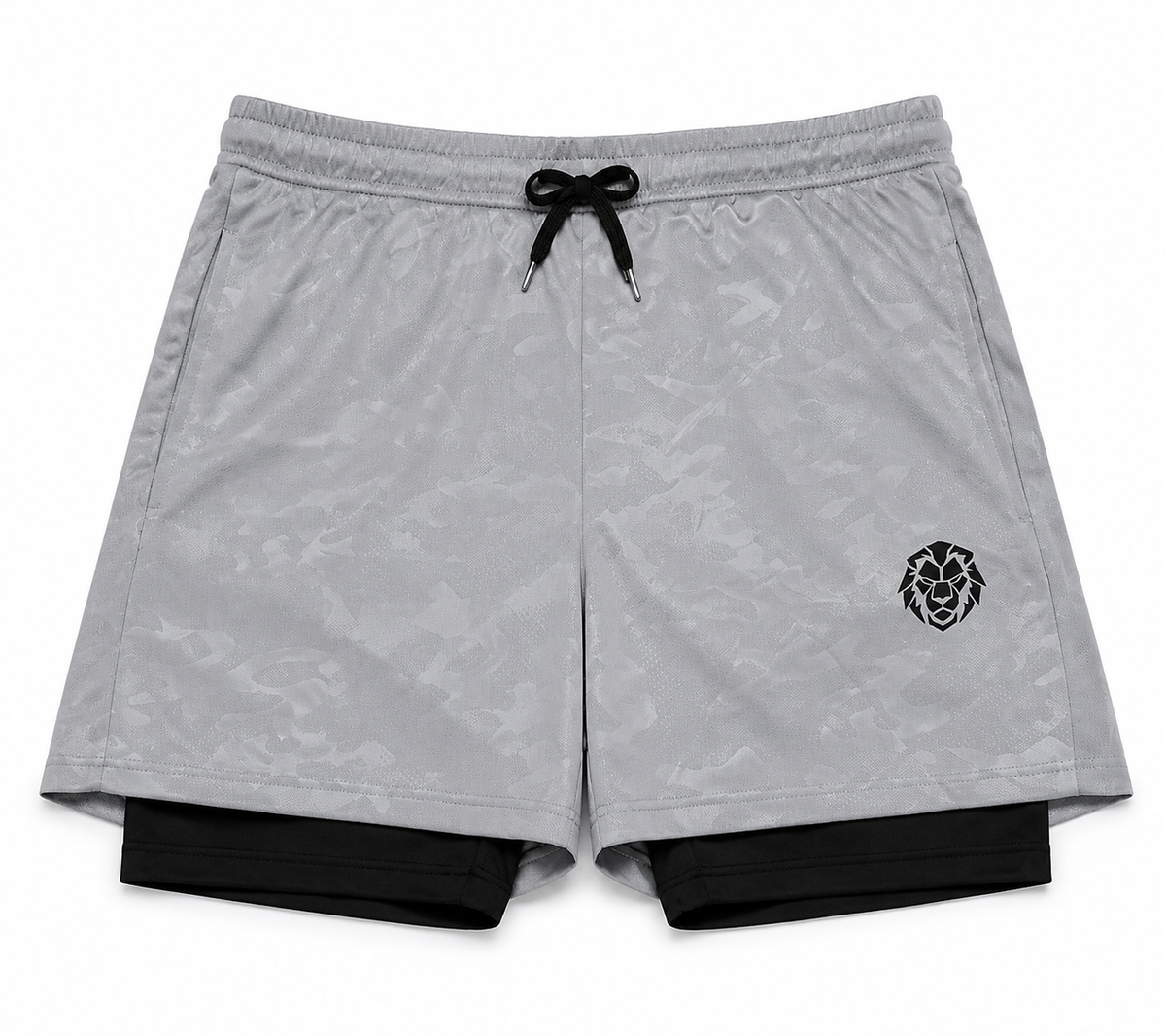 Relentless 2-i-1 treningsshorts for menn