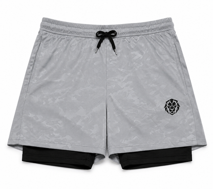 Relentless 2-i-1 treningsshorts for menn