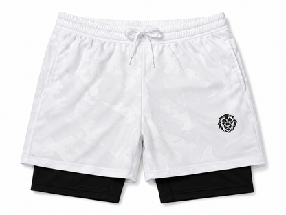 Relentless 2-i-1 treningsshorts for menn